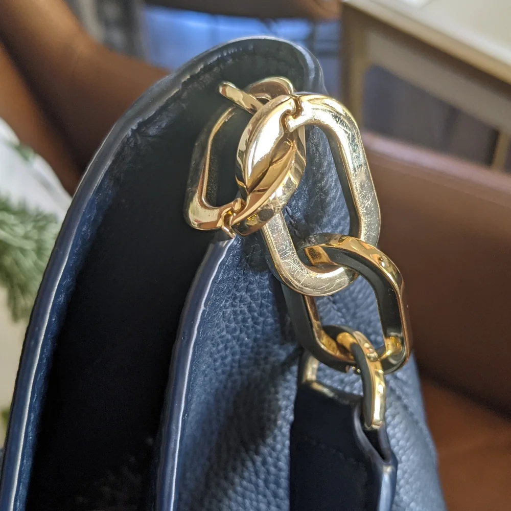 Tory Burch Slouchy Leather Tote (Large) - Picture 5 of 7